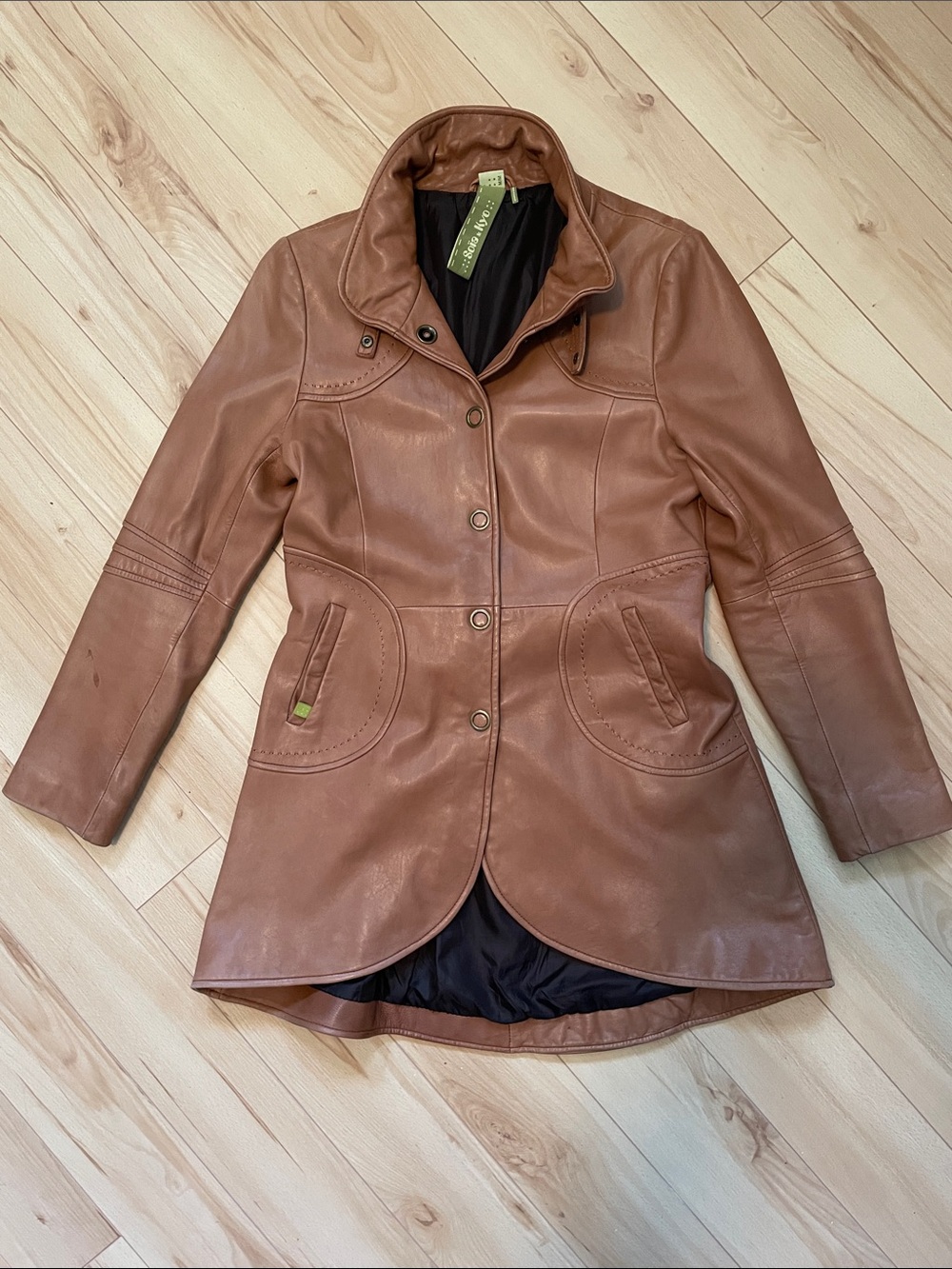 Soia & Kyo 100% Leather Jacket Vintage Equestrian Style